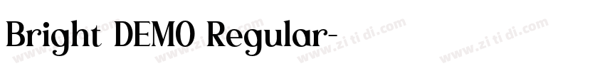 Bright DEMO Regular字体转换